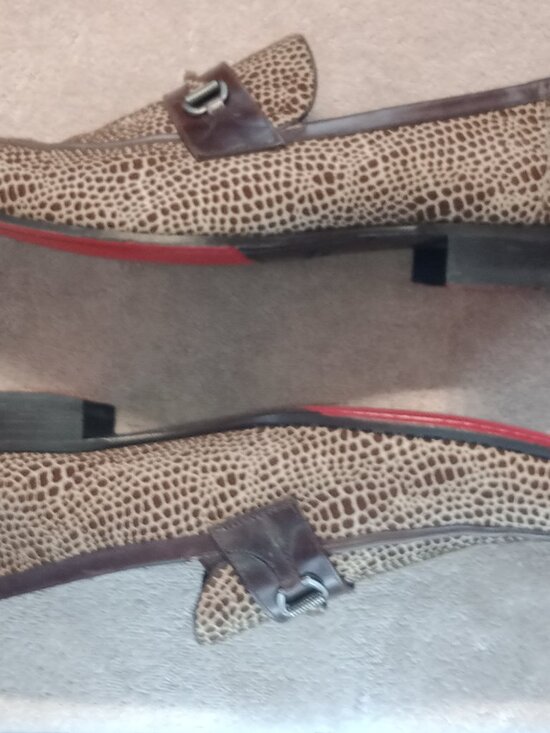 Mezlan Platinum Loafers Leopard-patterned texture size 14 main image 12